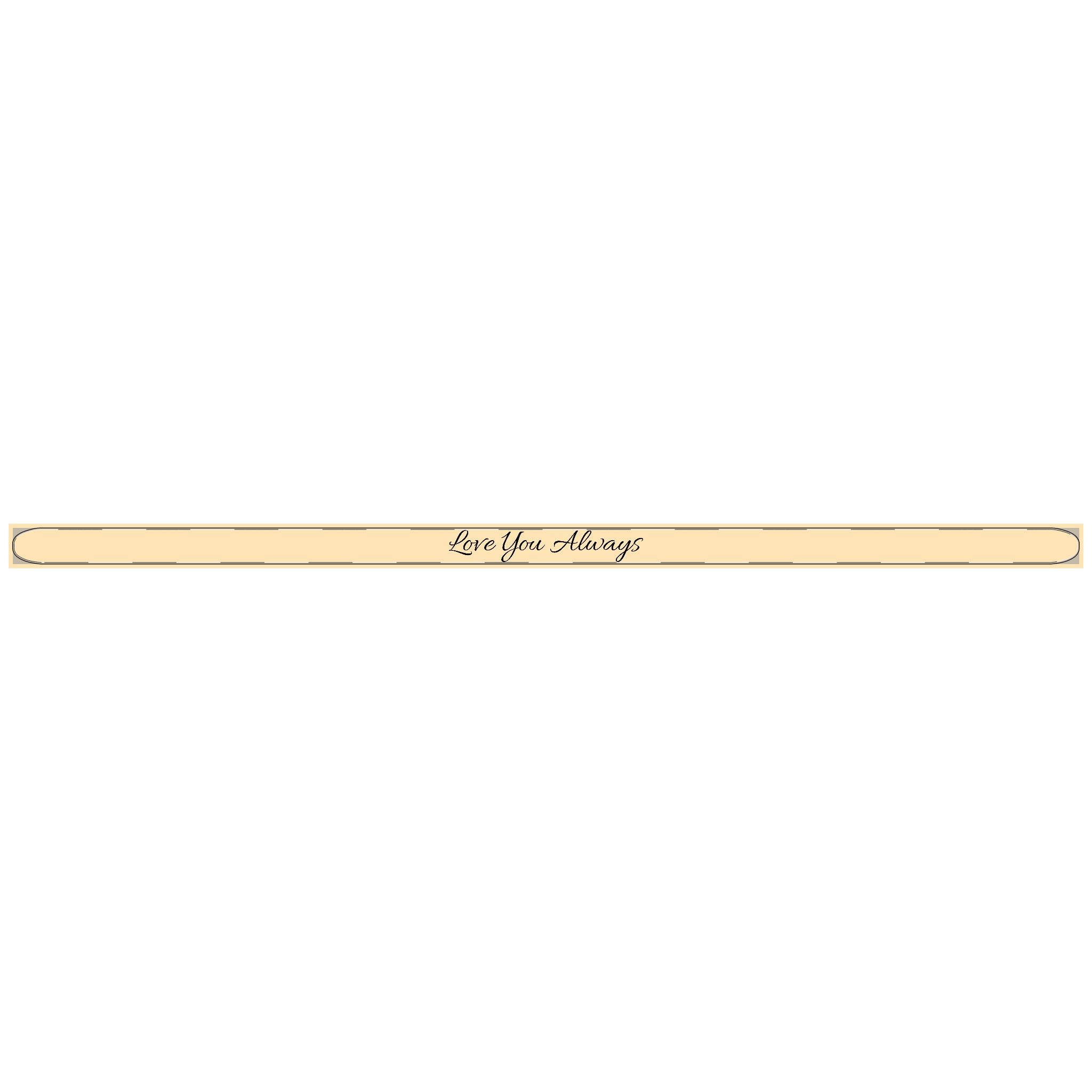Love You Always - Engraved Bangle Cuff Bracelet