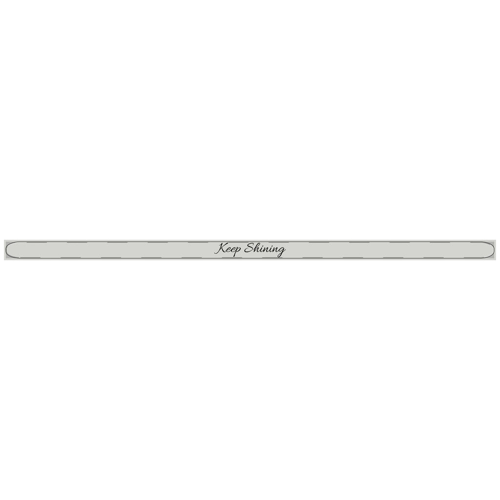 Keep Shining - Engraved Name Cuff Bracelet