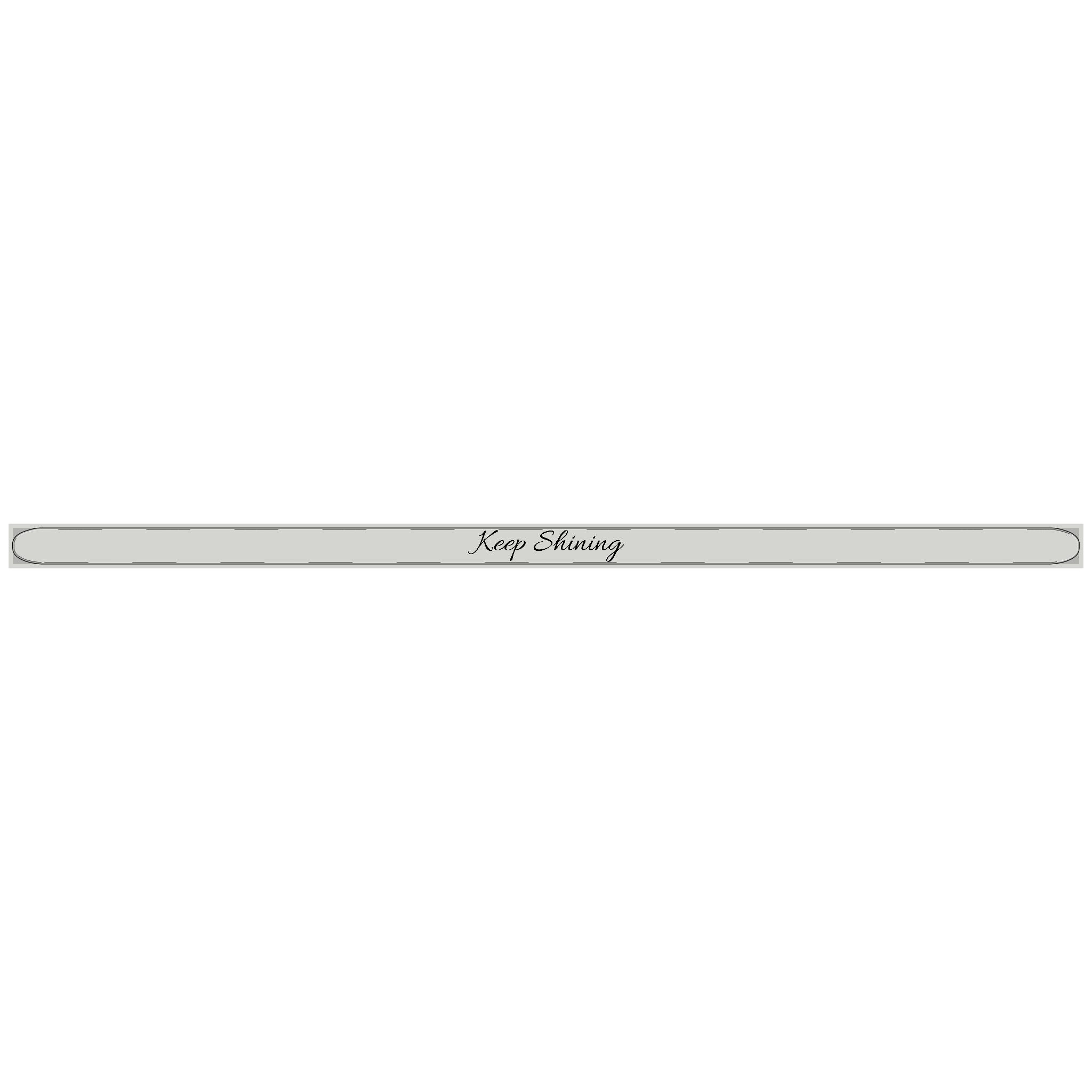 Keep Shining - Engraved Name Cuff Bracelet