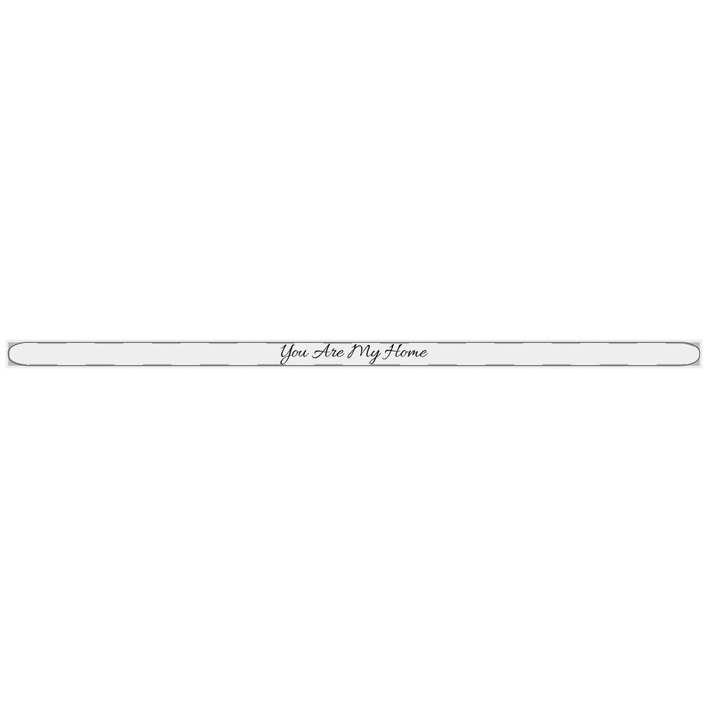 You Are My Home - Engravable Bangle Cuff Bracelet