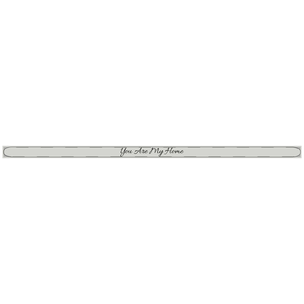 You Are My Home - Engravable Bangle Cuff Bracelet