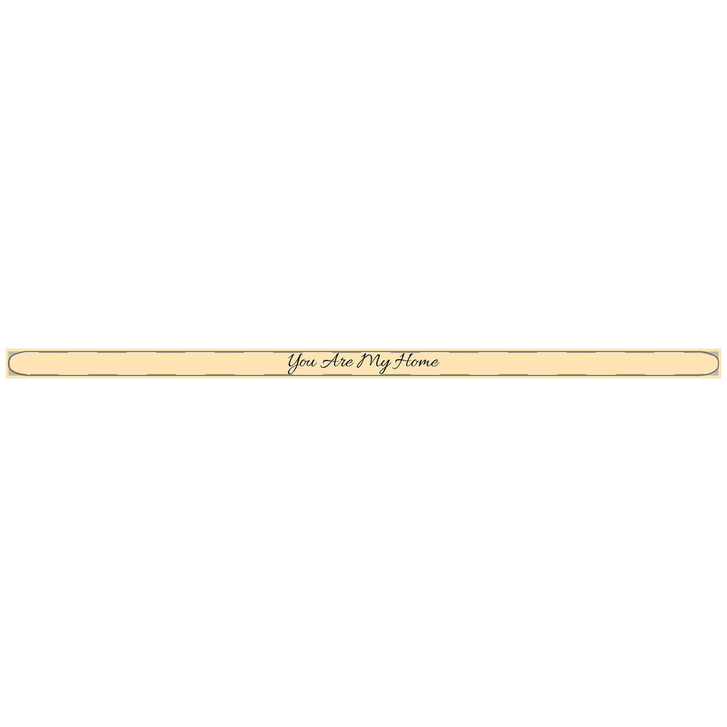 You Are My Home - Engravable Bangle Cuff Bracelet