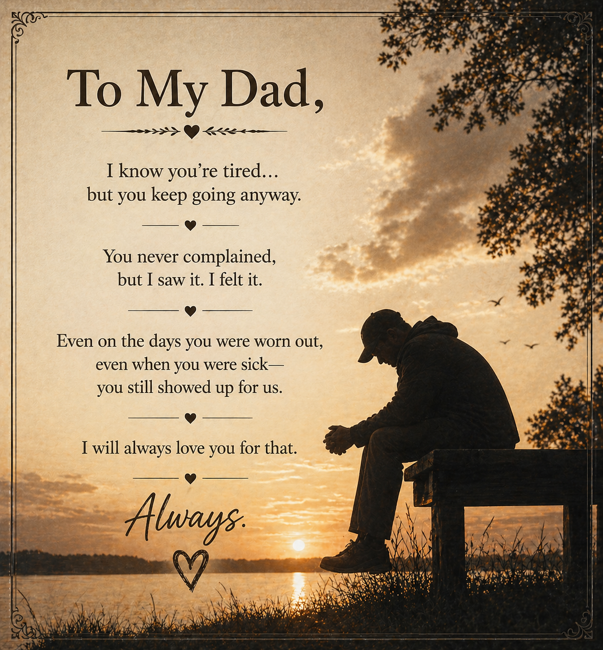 The One Who Never Stopped — Dad Watch