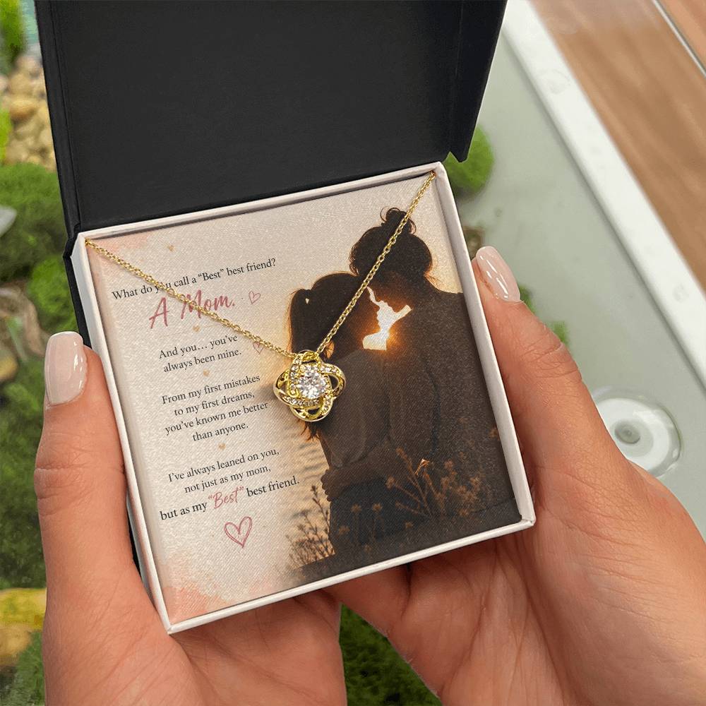 "Best" Best Friend — Mom Love Knot Necklace