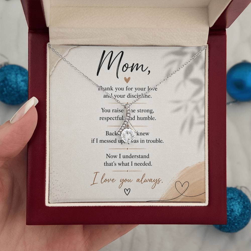 You Raised Me Strong — Mom Necklace