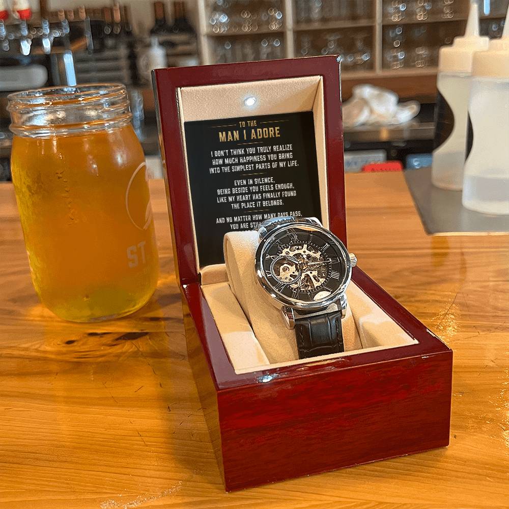 To The Man I Adore - Openwork Watch