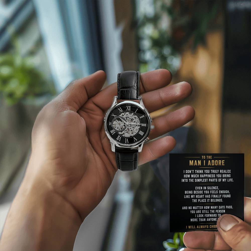 To The Man I Adore - Openwork Watch