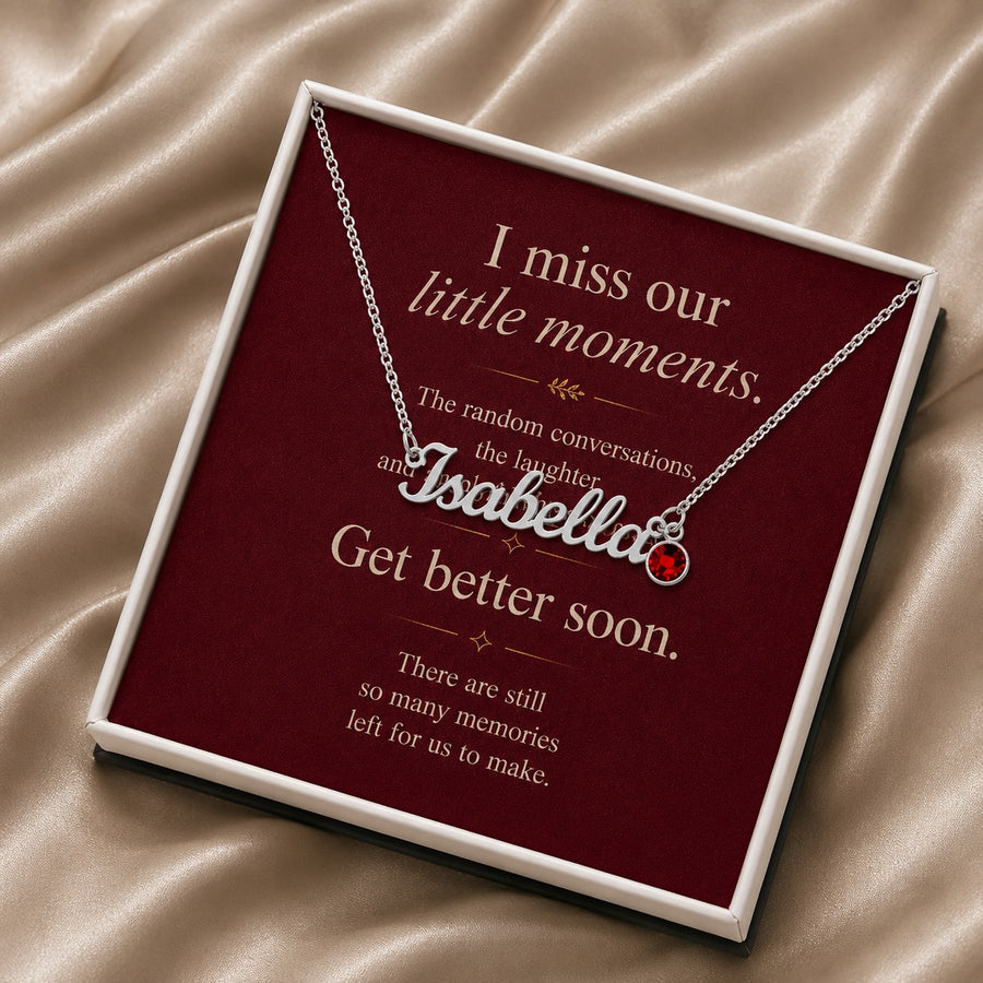 More Memories to Make - Custom Name Necklace with Birthstone