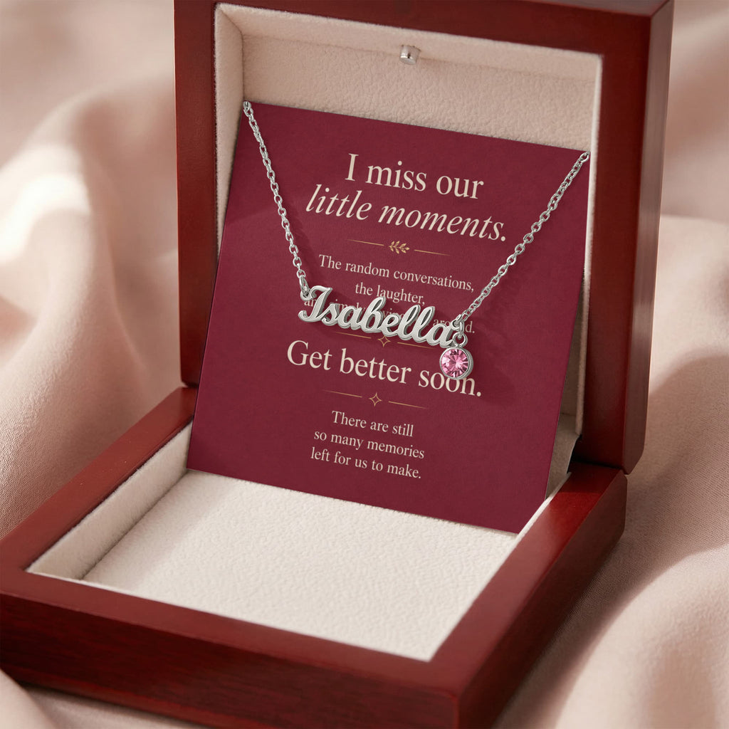 More Memories to Make - Custom Name Necklace with Birthstone