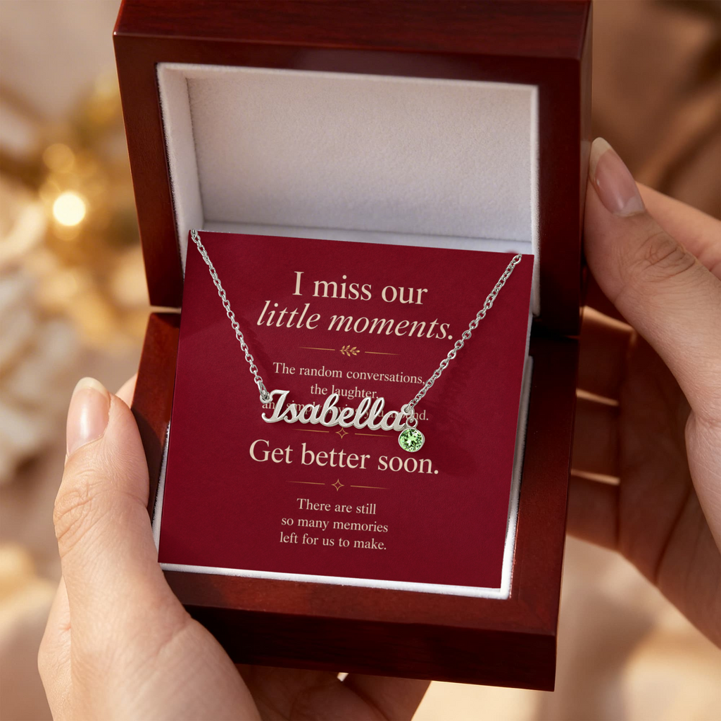More Memories to Make - Custom Name Necklace with Birthstone