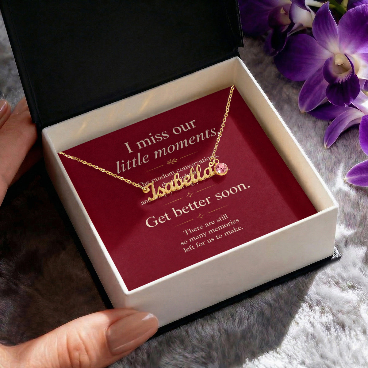 More Memories to Make - Custom Name Necklace with Birthstone