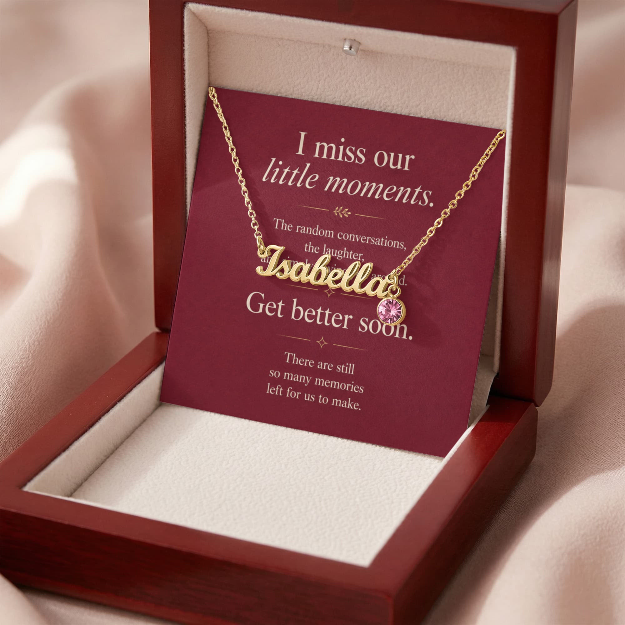 More Memories to Make - Custom Name Necklace with Birthstone