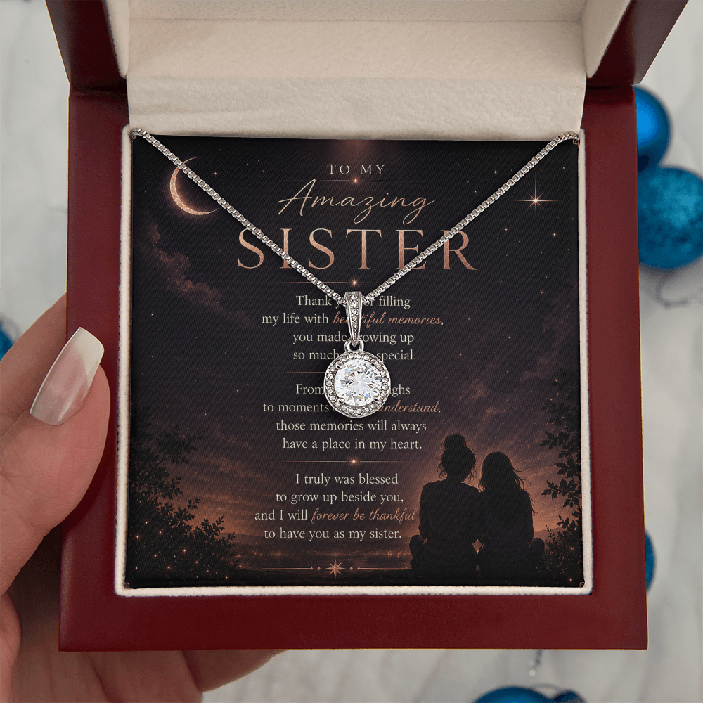 To My Amazing Sister – Eternal Hope Necklace