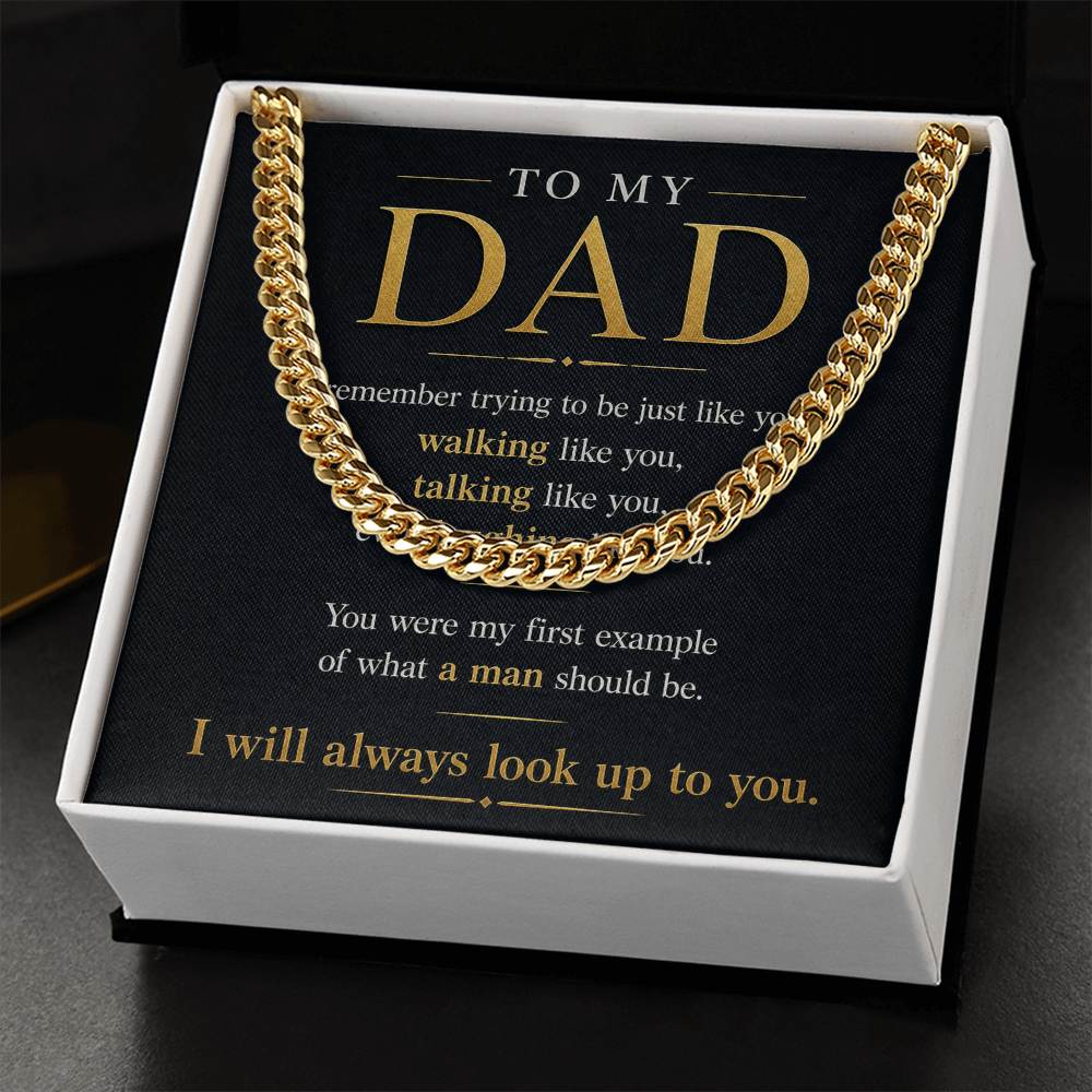 To My Hero — Dad Necklace
