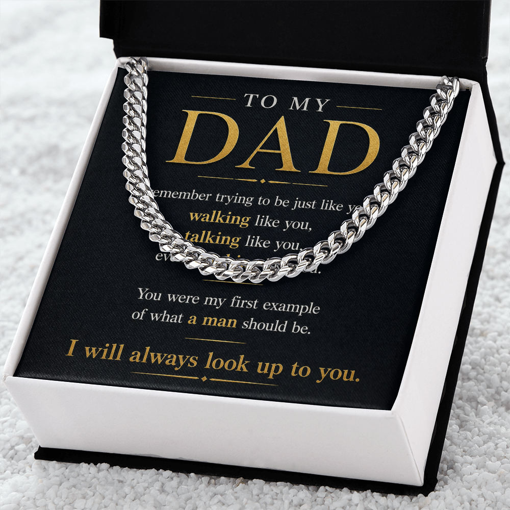 To My Hero — Dad Necklace