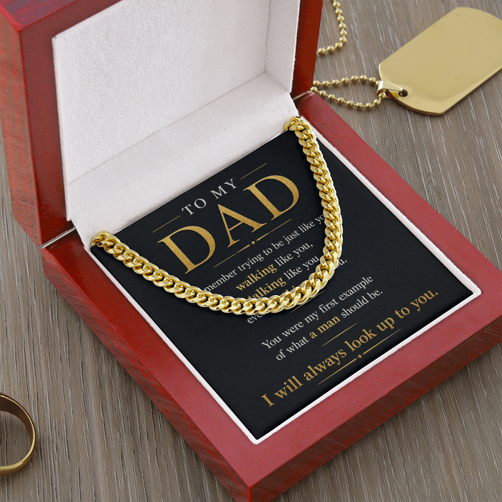 To My Hero — Dad Necklace