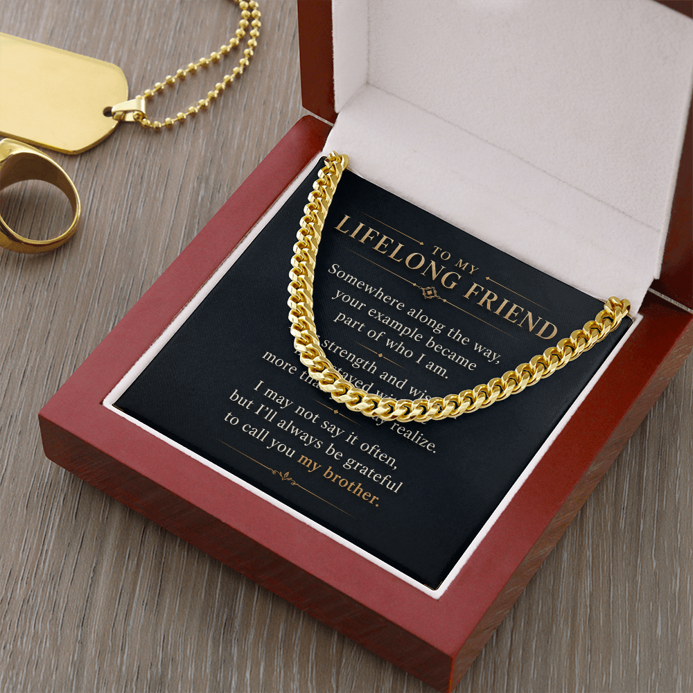 To My Lifelong Friend - Cuban Link Chain Necklace