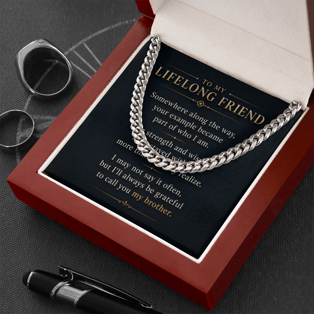 To My Lifelong Friend - Cuban Link Chain Necklace