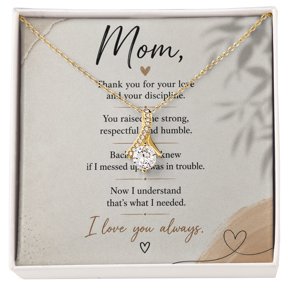 You Raised Me Strong — Mom Necklace
