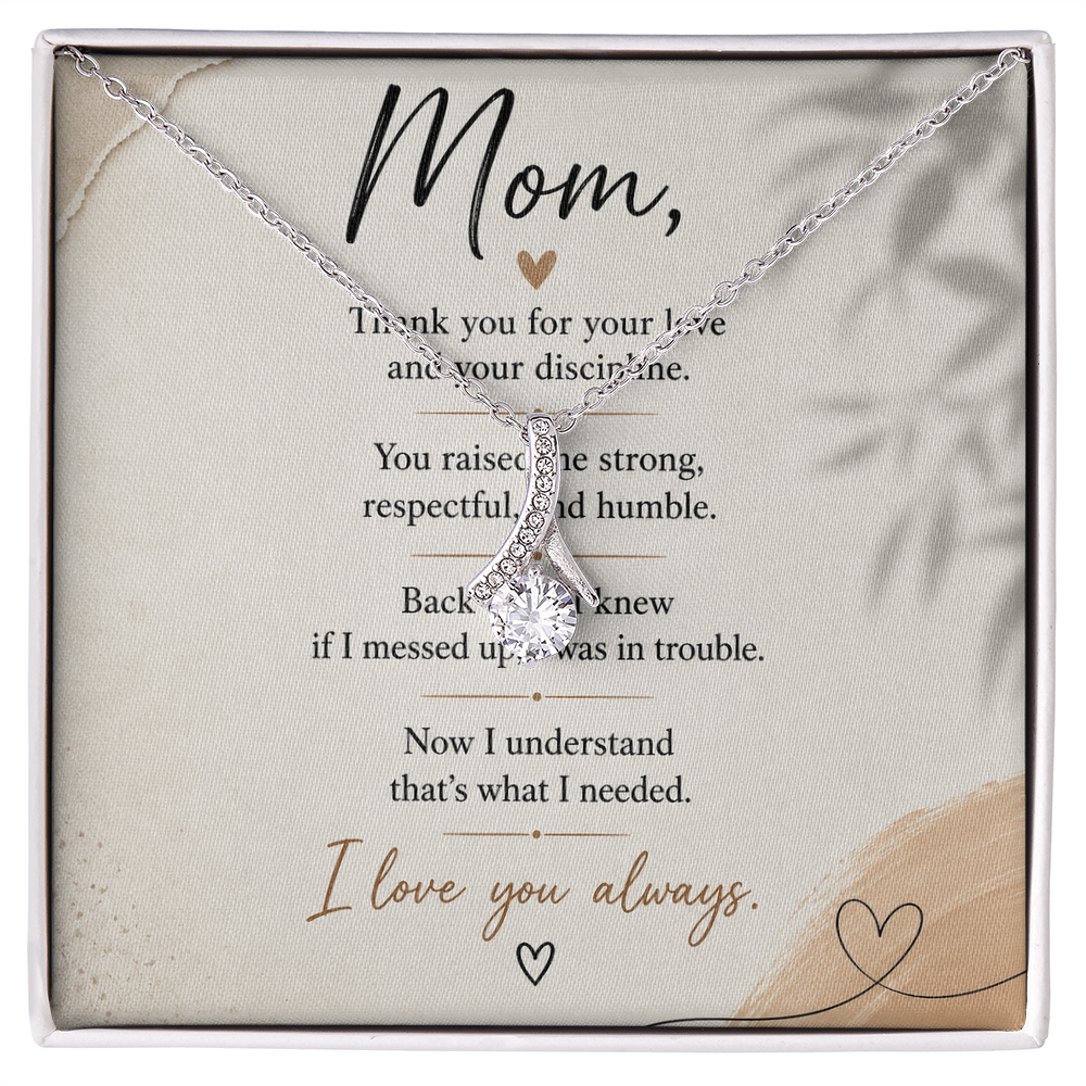 You Raised Me Strong — Mom Necklace