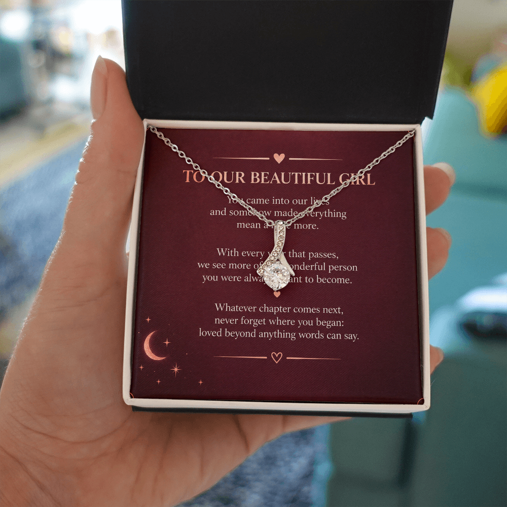 To Our Beautiful Girl - Alluring Beauty Necklace