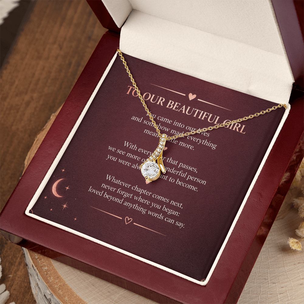 To Our Beautiful Girl - Alluring Beauty Necklace