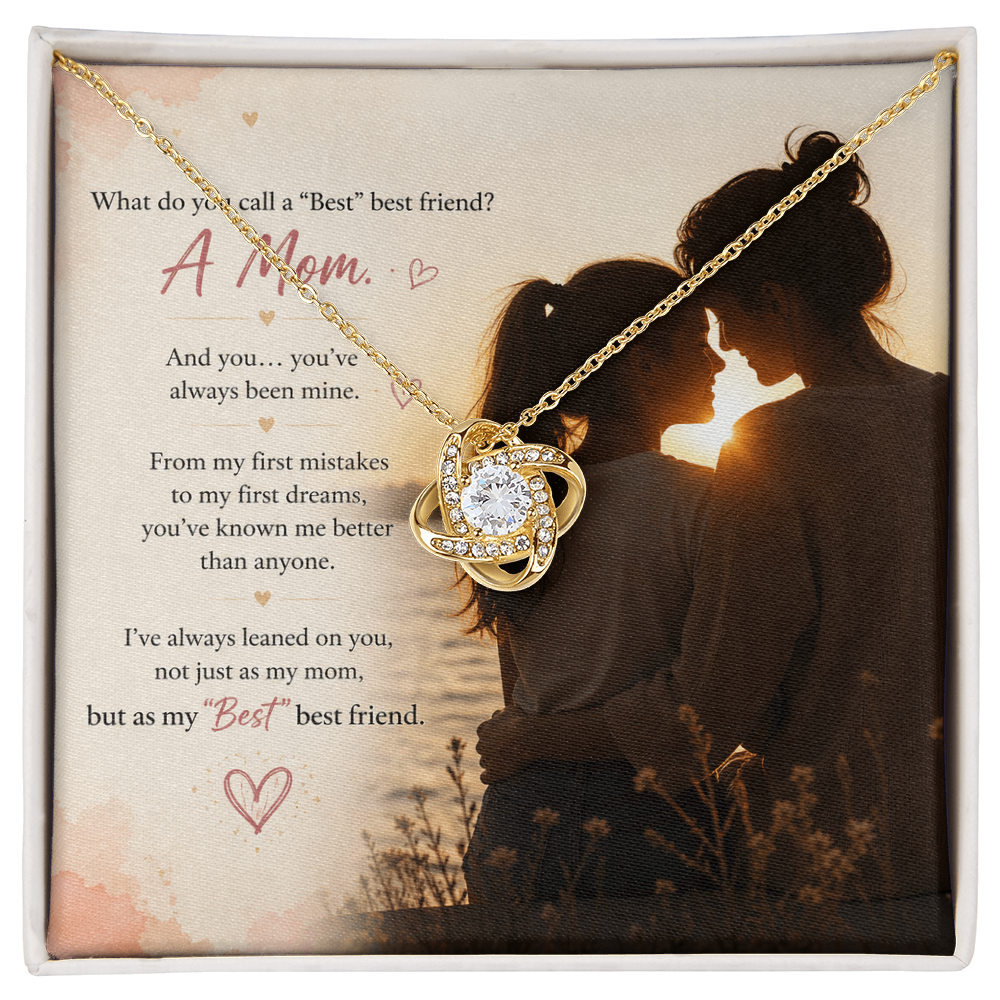 "Best" Best Friend — Mom Love Knot Necklace