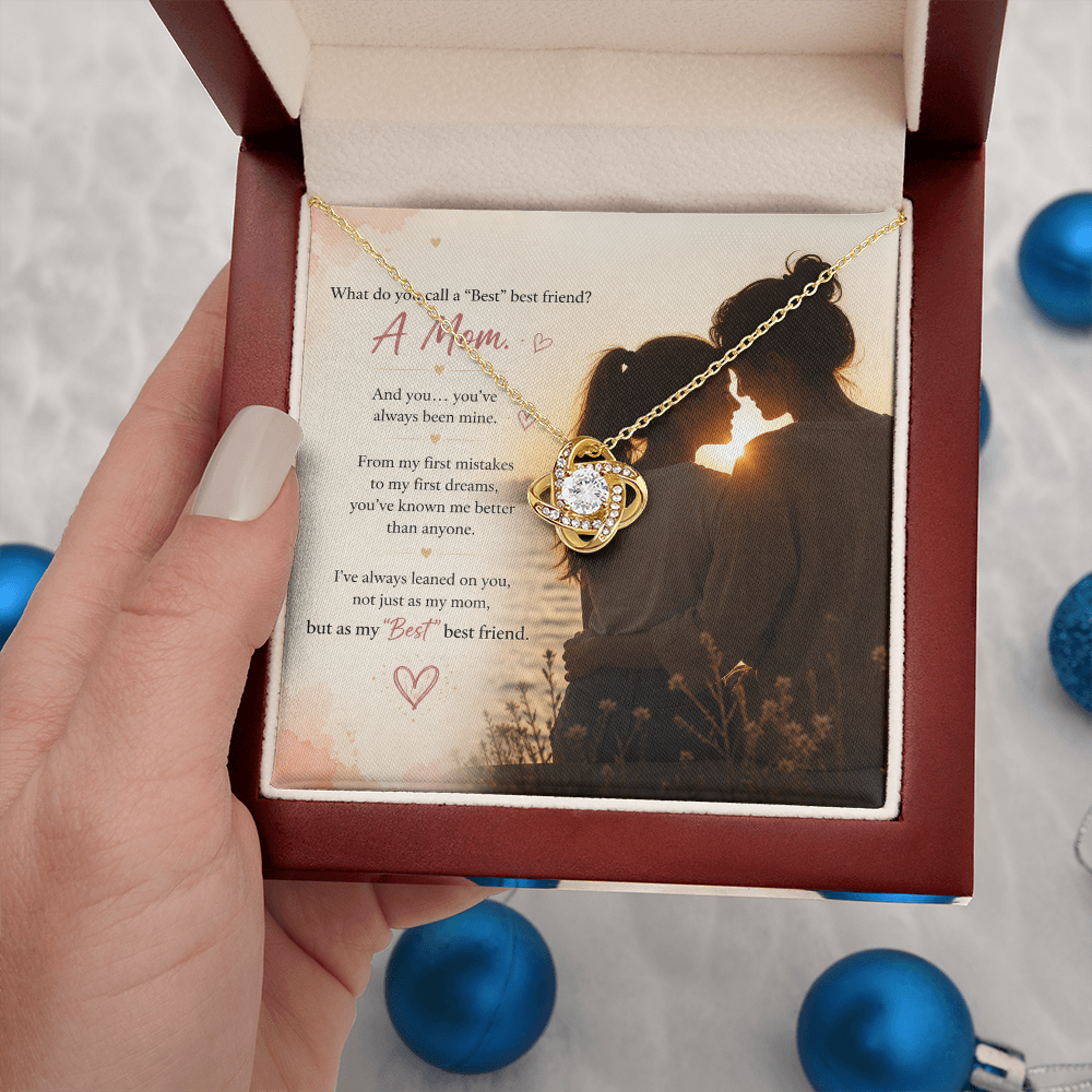 "Best" Best Friend — Mom Love Knot Necklace