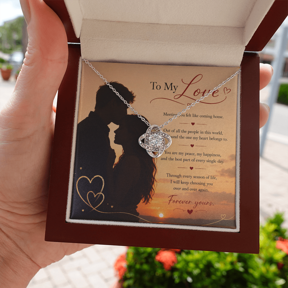My Peace, My Happiness — Love Knot Necklace
