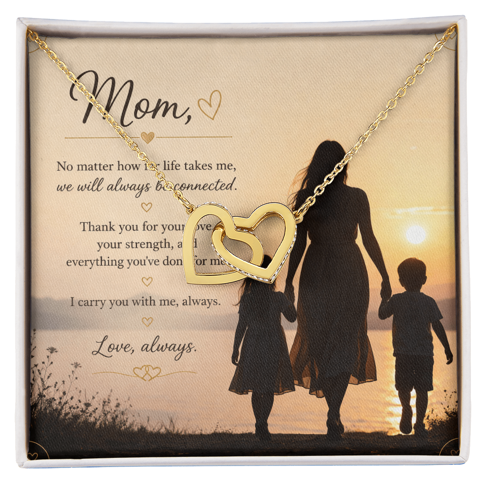 Interlocking Hearts — Mom Necklace