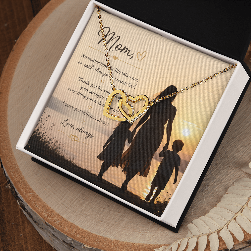 Interlocking Hearts — Mom Necklace