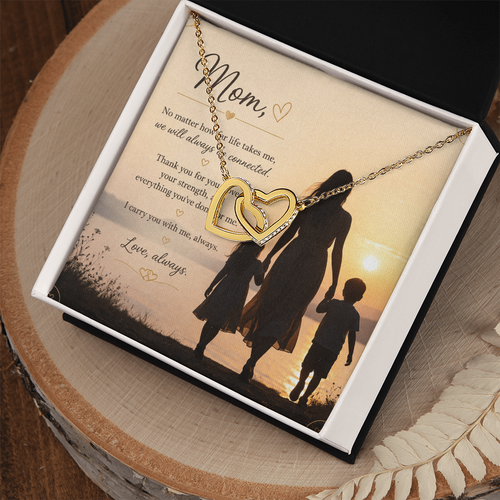 Interlocking Hearts — Mom Necklace