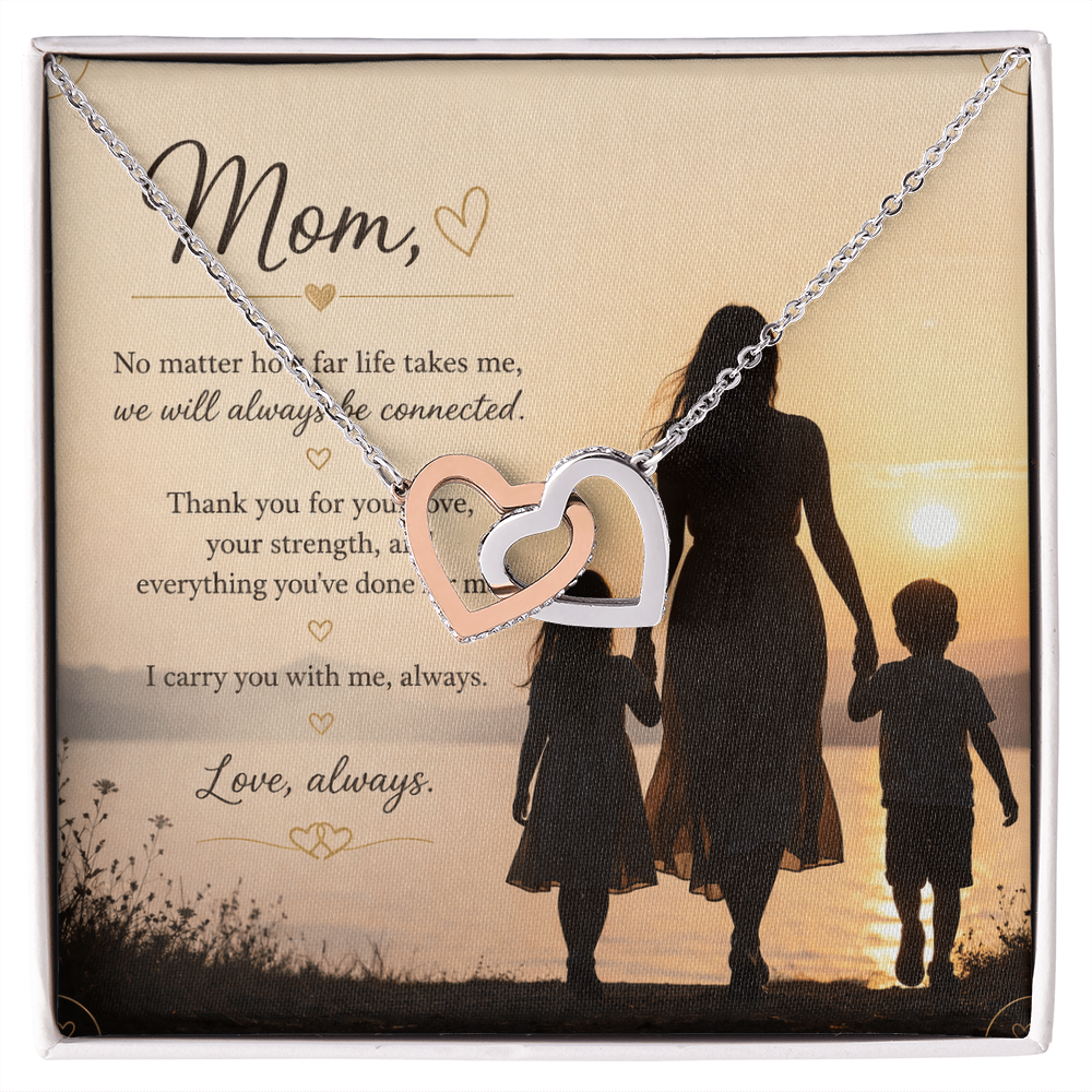 Interlocking Hearts — Mom Necklace
