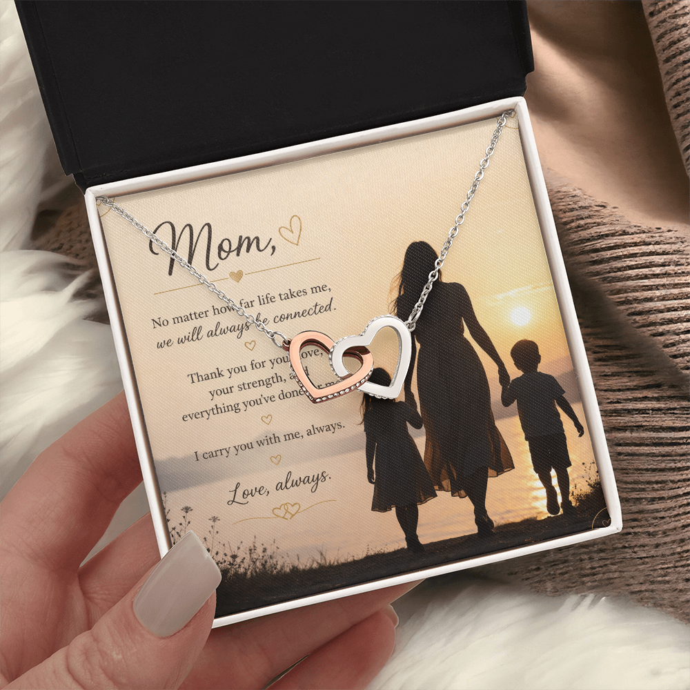 Interlocking Hearts — Mom Necklace