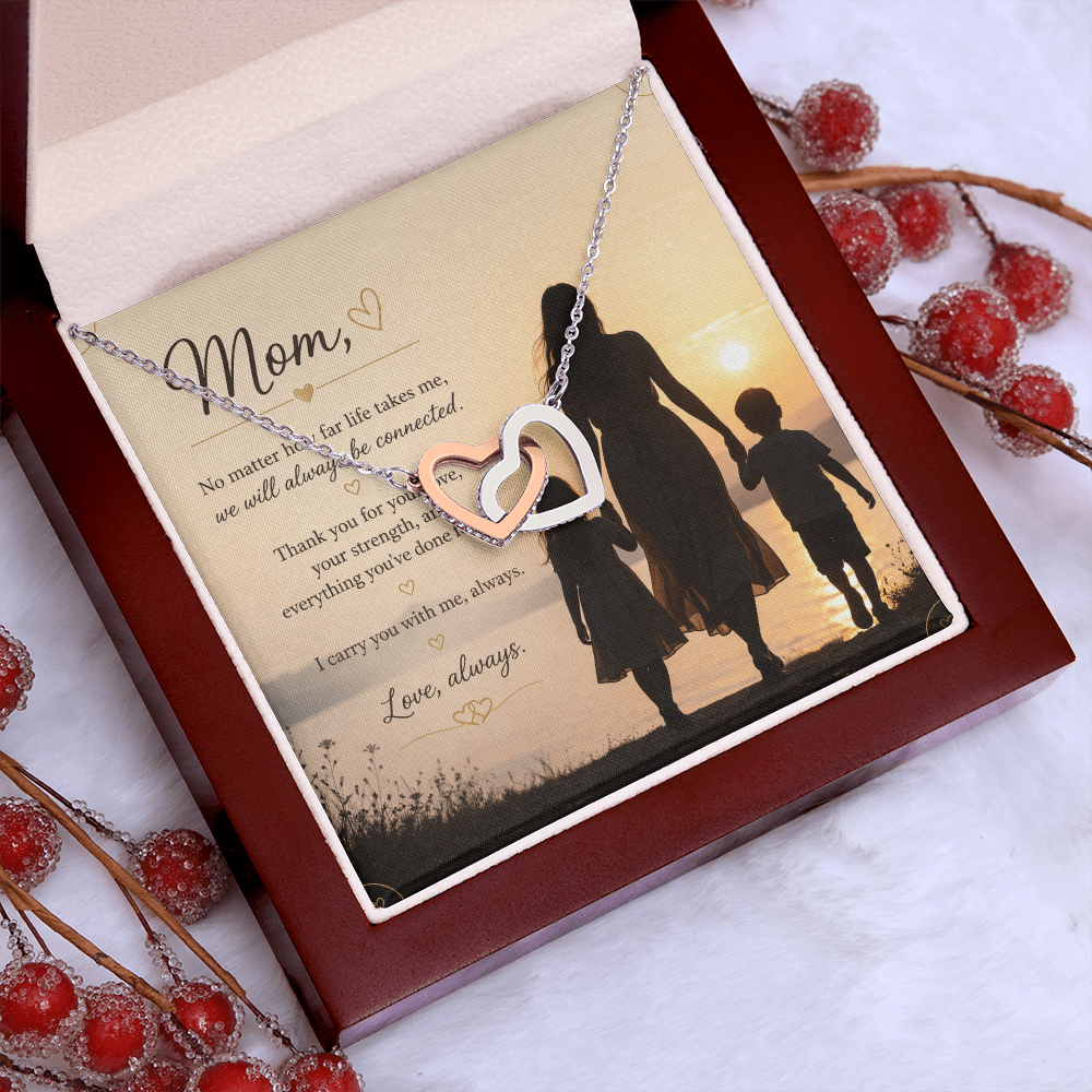 Interlocking Hearts — Mom Necklace