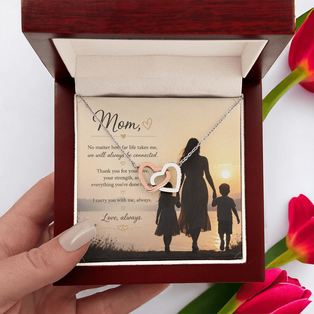 Interlocking Hearts — Mom Necklace