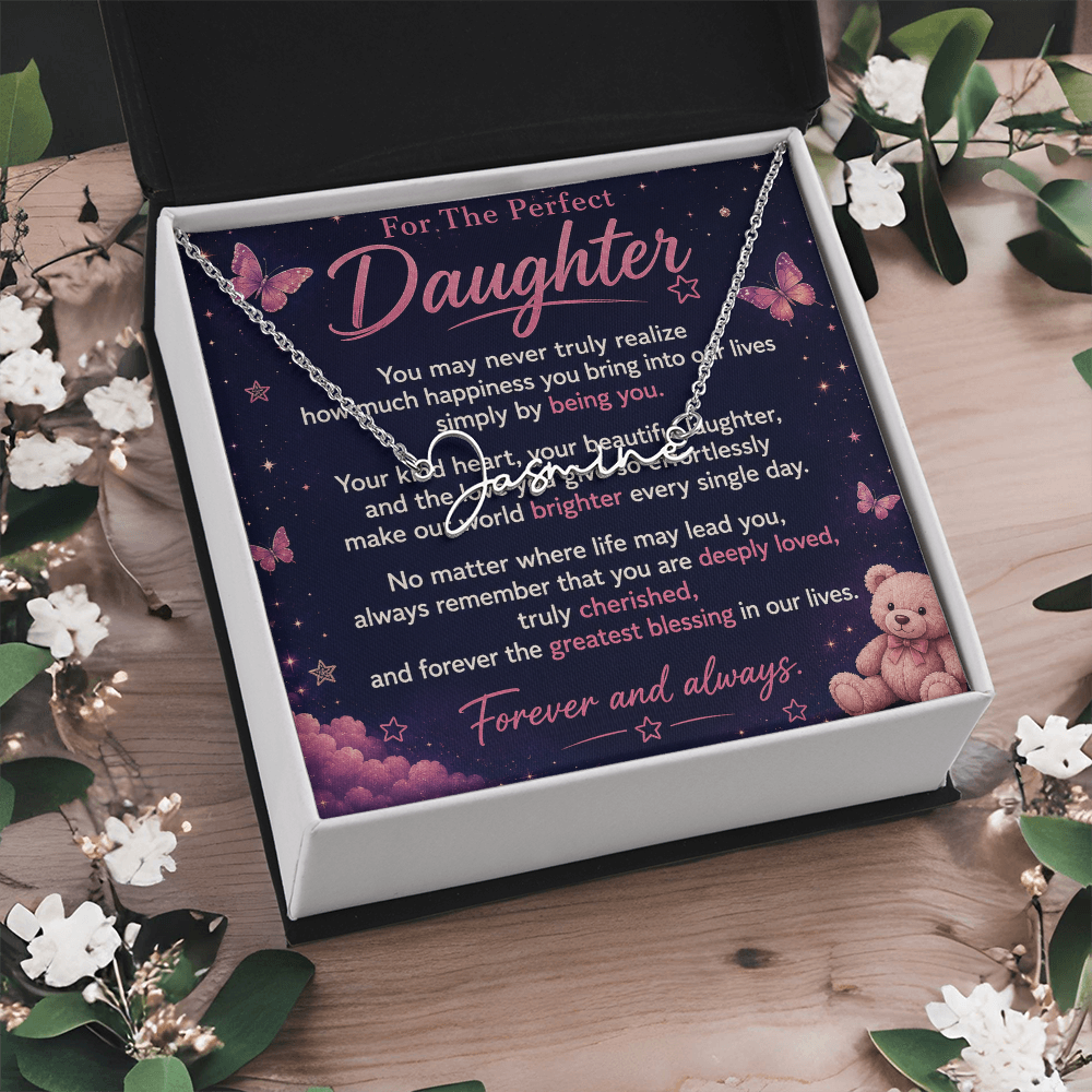 For The Perfect Daughter — Name Necklace
