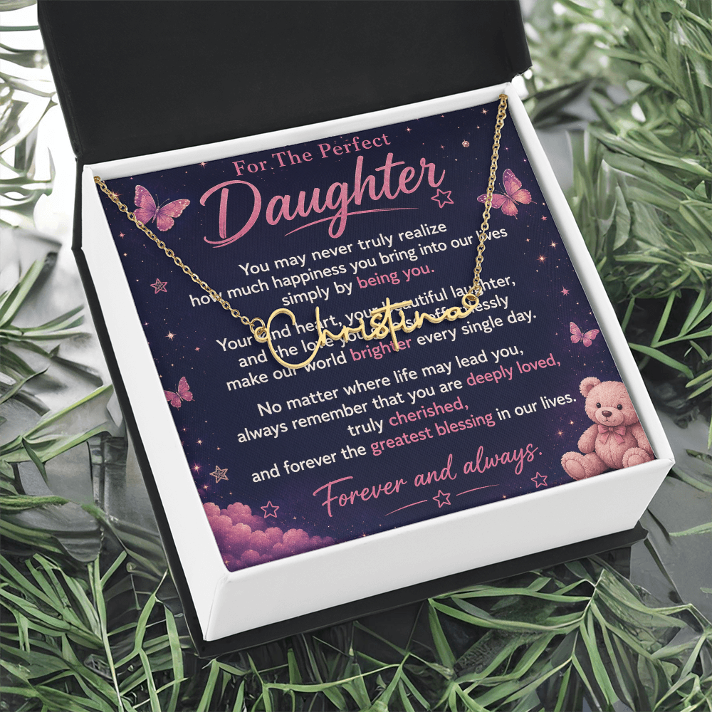 For The Perfect Daughter — Name Necklace