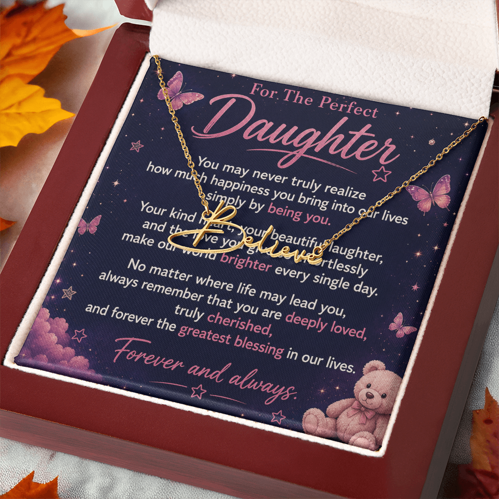 For The Perfect Daughter — Name Necklace