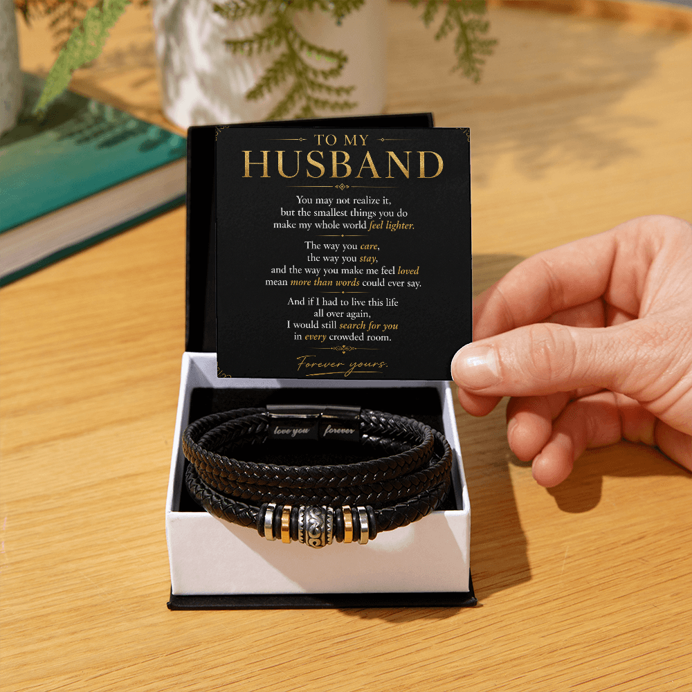 To My Husband — Love You Forever Bracelet