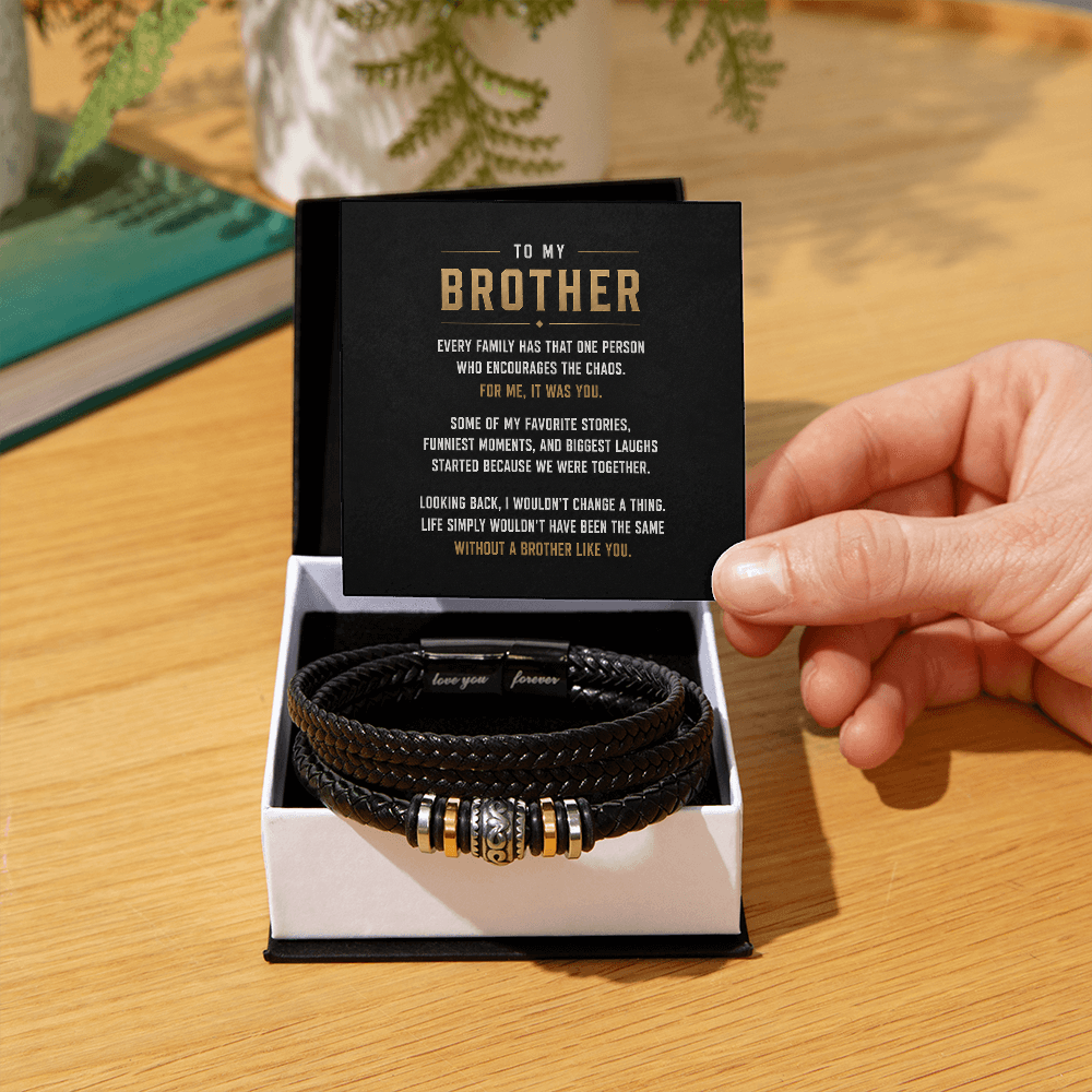 To My Brother - Love You Forever Bracelet