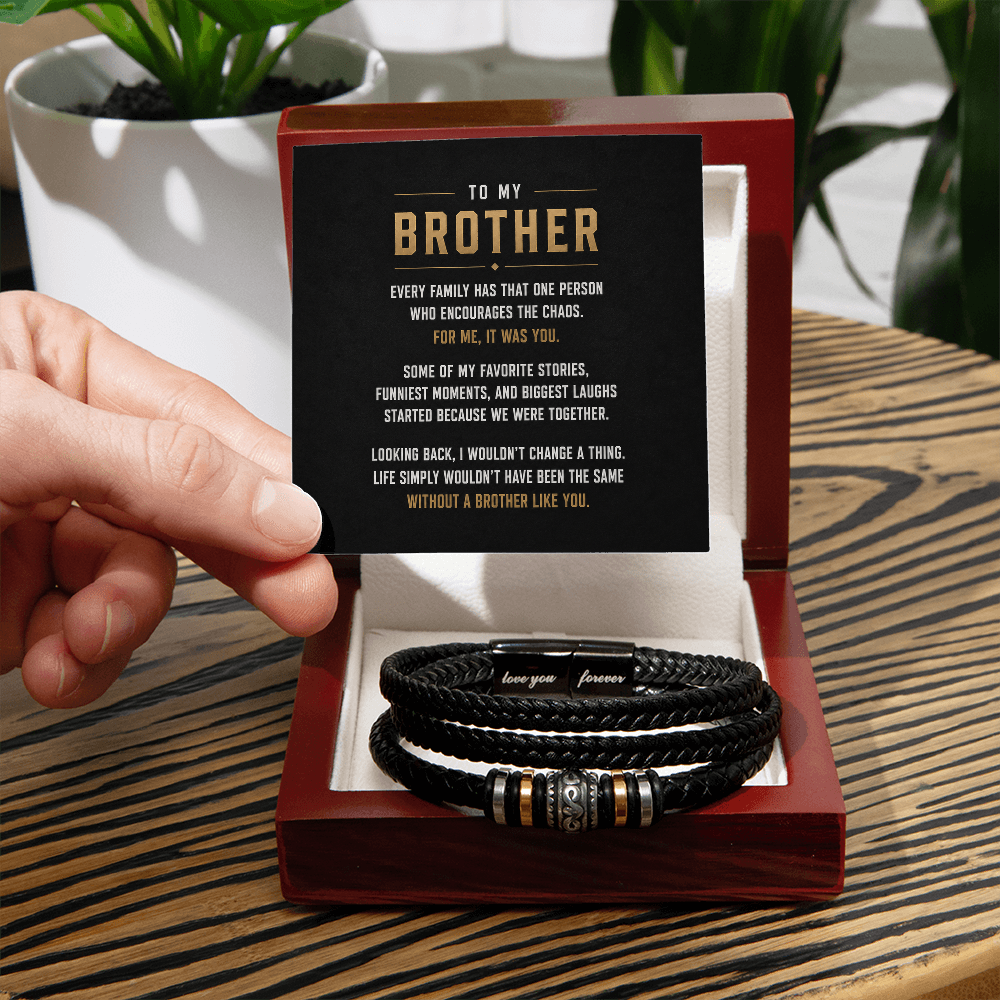 To My Brother - Love You Forever Bracelet