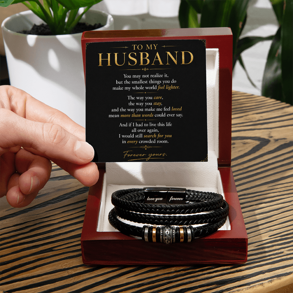 To My Husband — Love You Forever Bracelet