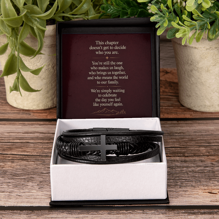 Until You're Yourself Again - Men's Cross Bracelet