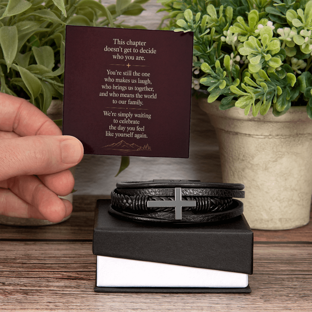 Until You're Yourself Again - Men's Cross Bracelet