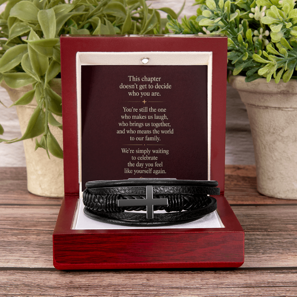 Until You're Yourself Again - Men's Cross Bracelet