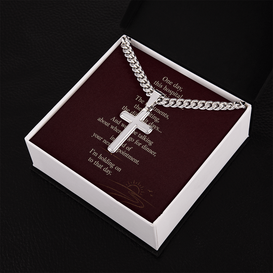 Better Days Ahead - Personalized Cuban Cross Link Chain