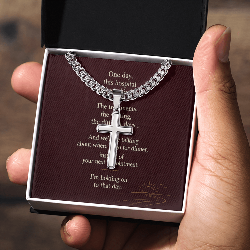 Better Days Ahead - Personalized Cuban Cross Link Chain