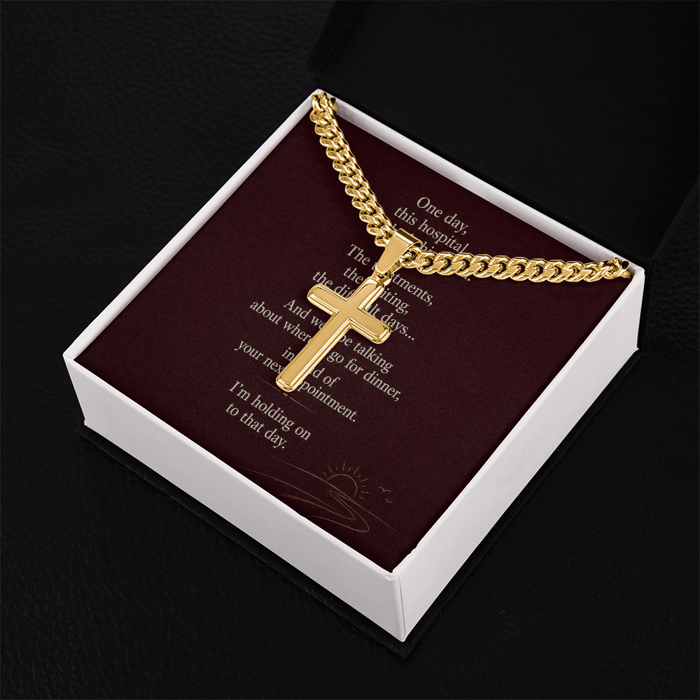Better Days Ahead - Personalized Cuban Cross Link Chain