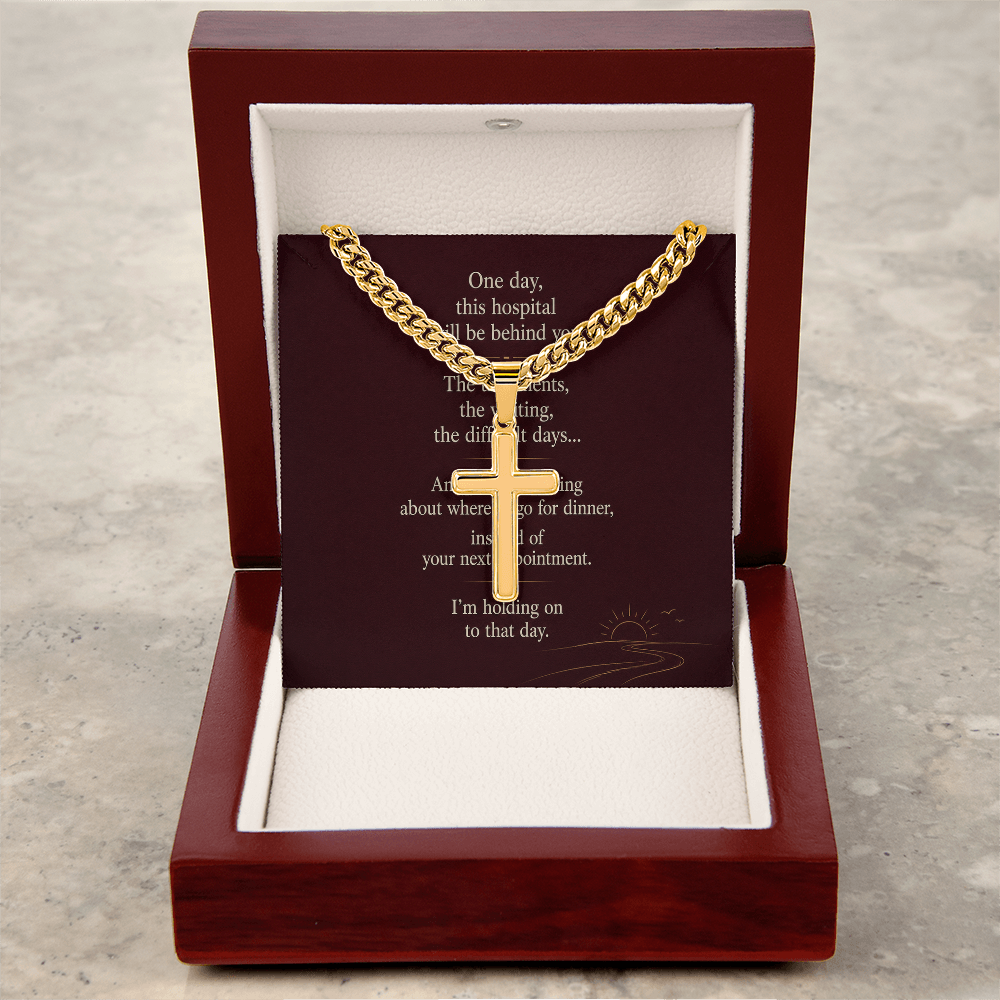 Better Days Ahead - Personalized Cuban Cross Link Chain